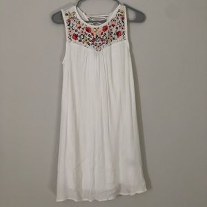 White embroidered sundress